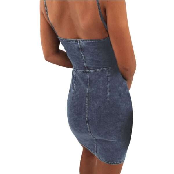 Denim hip dress - Image 6