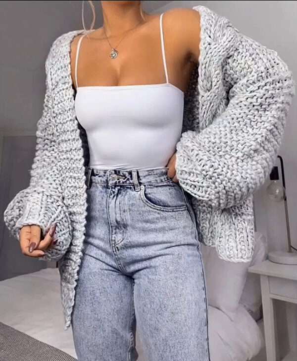 Cardigan bat shirt sweater women plush - Image 7