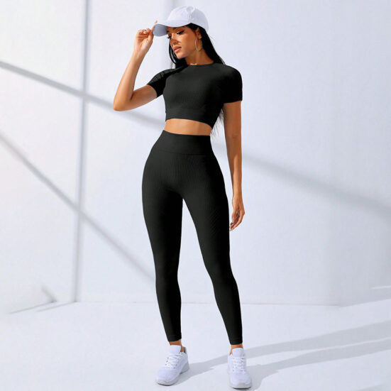 Yoga Clothes Suit Sports High Waist Workout Clothes - Image 3