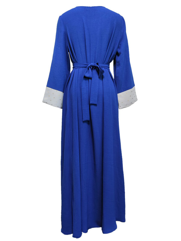 Embroidery Applique Muslim Tunic Robe Dress - Image 4