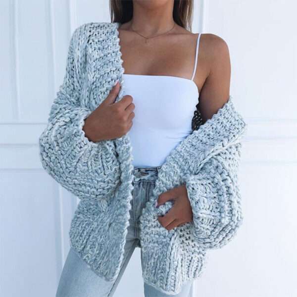 Cardigan bat shirt sweater women plush - Image 6