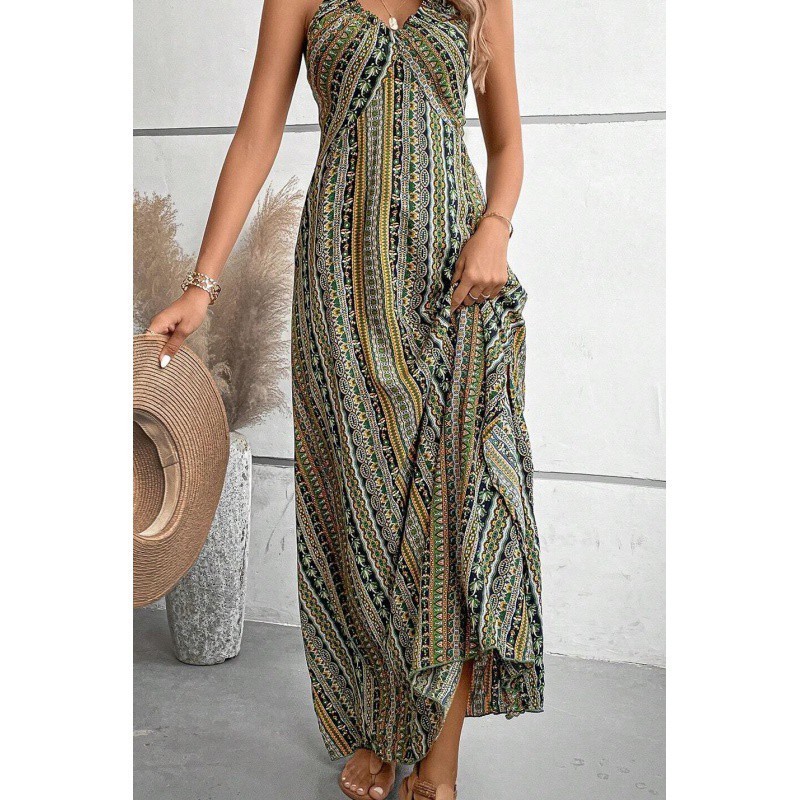 New Women's Sleeveless Sling Long Dress - Image 8