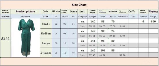High Waist V-neck Pure Color Sequins Shoulder Sleeve Dress Women's Long Formal Dress - Image 5