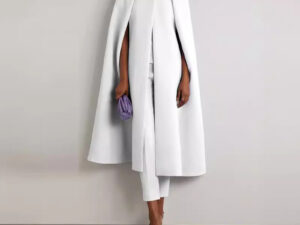 Solid Color Cap Sleeve Round Neck Two-piece Trousers Suit