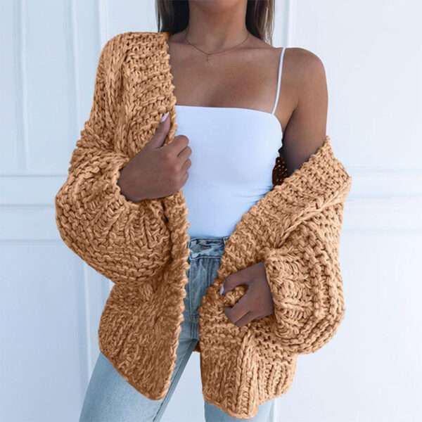 Cardigan bat shirt sweater women plush - Image 4