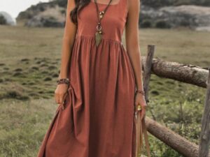 Fashionable And Casual Women's Short Sleeved Dress
