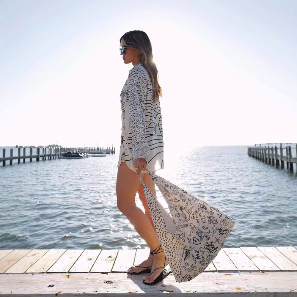 Women's Shirt Shorts Loose Printing Suit - Image 5