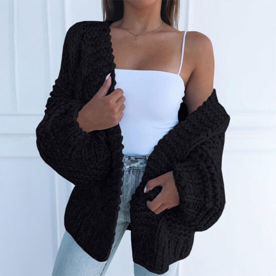 Cardigan bat shirt sweater women plush - Image 3