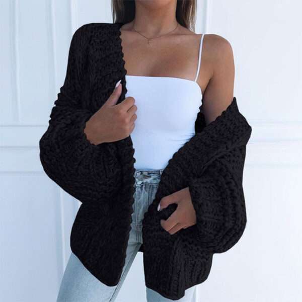 Cardigan bat shirt sweater women plush - Image 3