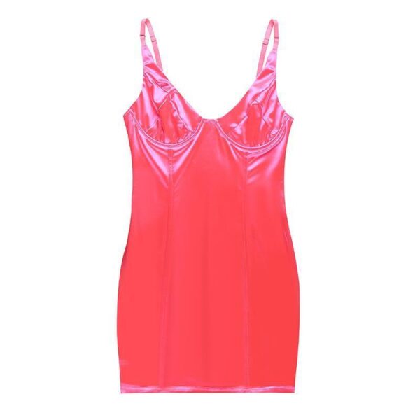 Temperament Sheath Slim-fit Solid Color Dress - Image 3