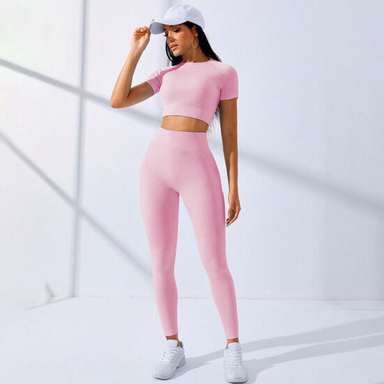 Yoga Clothes Suit Sports High Waist Workout Clothes - Image 4