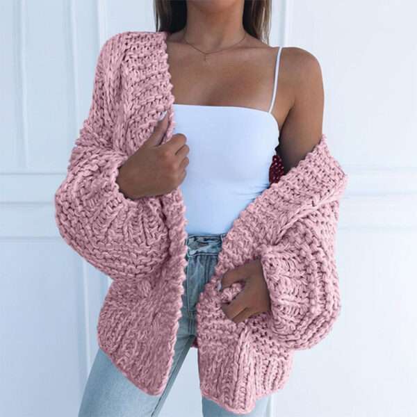 Cardigan bat shirt sweater women plush - Image 2