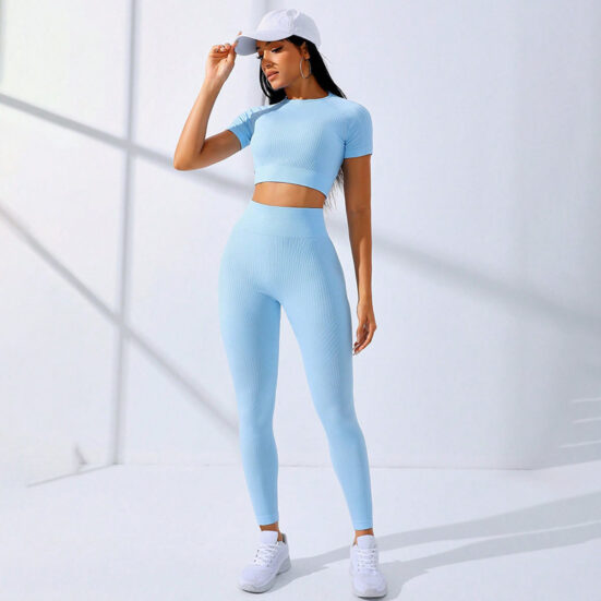 Yoga Clothes Suit Sports High Waist Workout Clothes - Image 5