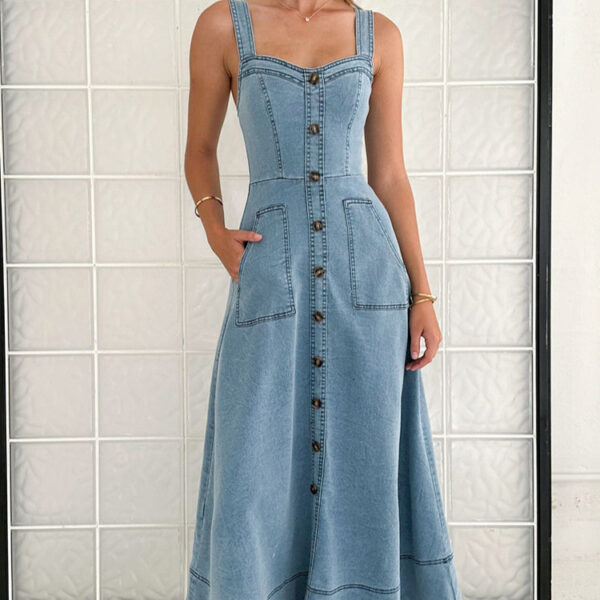 Women's Backless High Waist Dress - Image 2