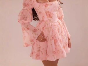Fashion Dress Female Sweet Printed
