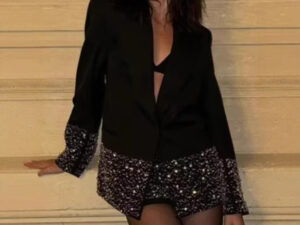 Women's Personalized Diamond Embroidered Suit