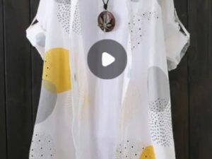 Chic Geometric Print Blouse For Women - Casual Button-Up Lapel, Durable Thigh-Length, Ideal For Spring Summer