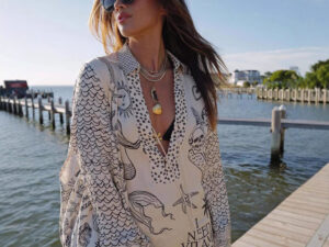 Women's Shirt Shorts Loose Printing Suit