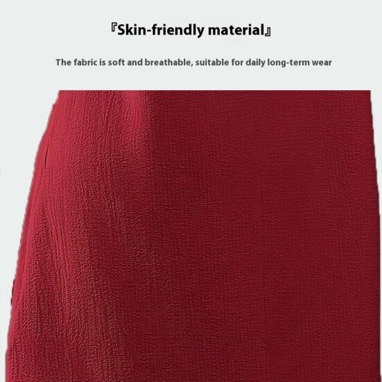 Round Neck Short Sleeve Loose Women's Wear Dress - Image 4