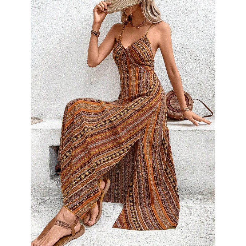 New Women's Sleeveless Sling Long Dress - Image 2
