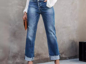 Women's Fashion Individual Casual Loose Jeans