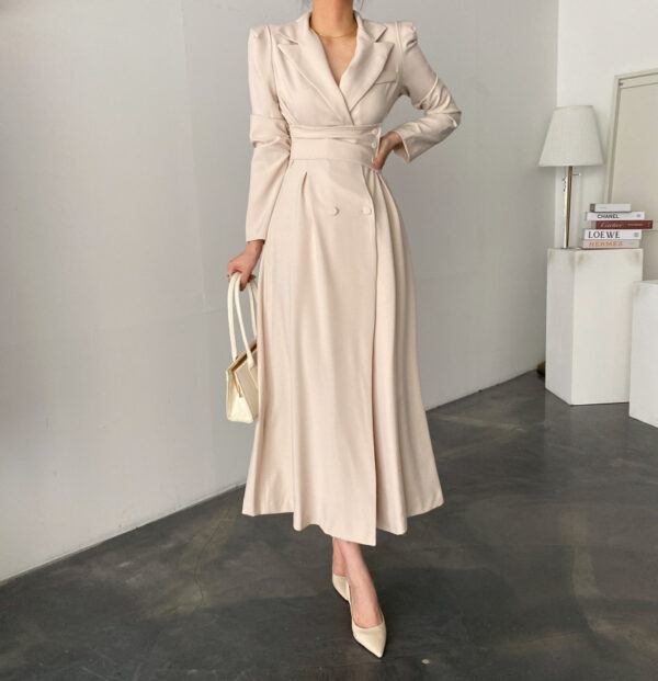 Women's Fashion Long Suit Dress - Image 3