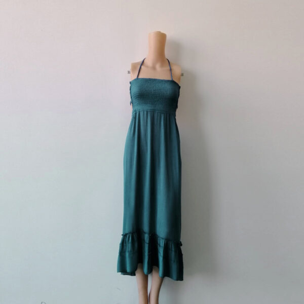 Backless Bohemian Beach Maxi Dress Cotton - Image 6