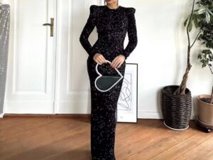 Women's Fashion Beads Decoration Dress